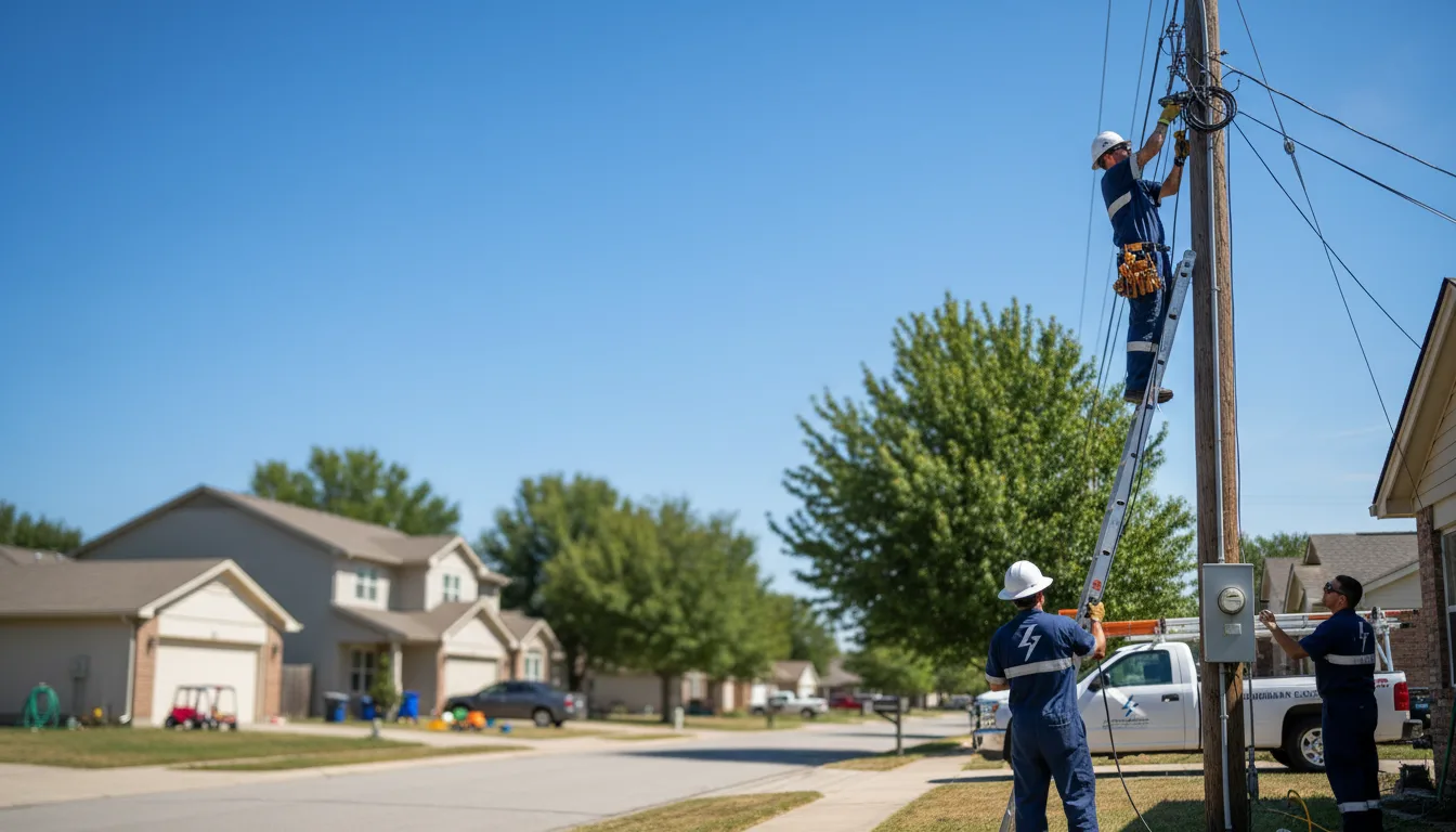 Residential electrician providing installation services in Hodges, SC